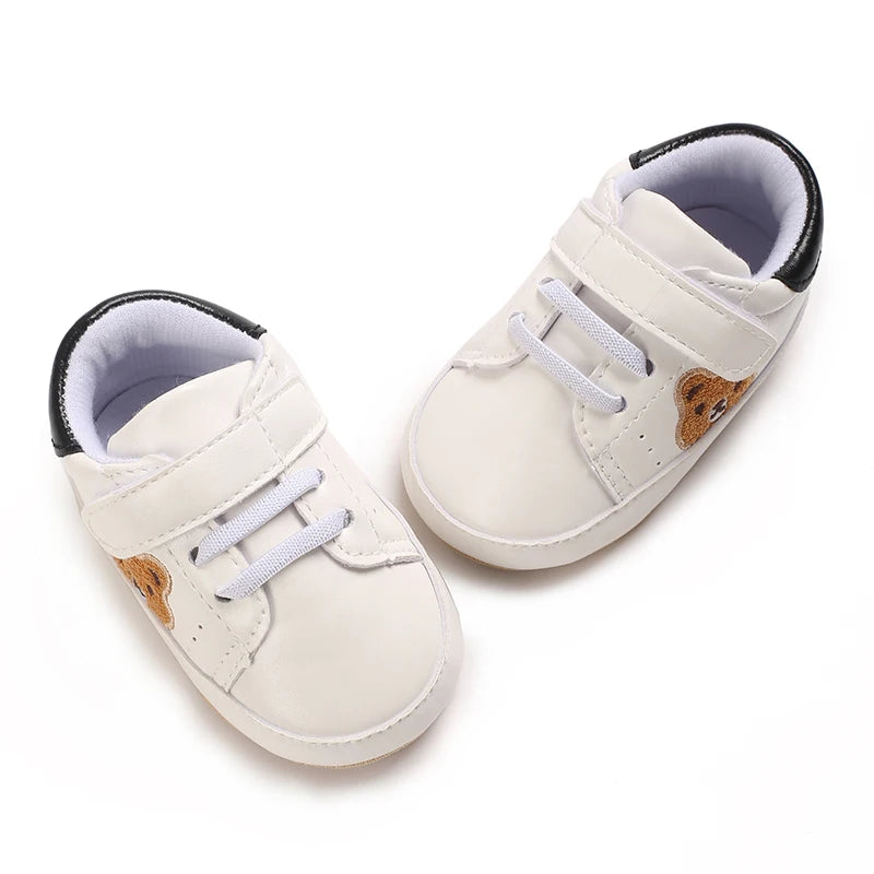 VALENSINA Panda Babyschuhe Anti Rutsch - 0-18 Monate Klett