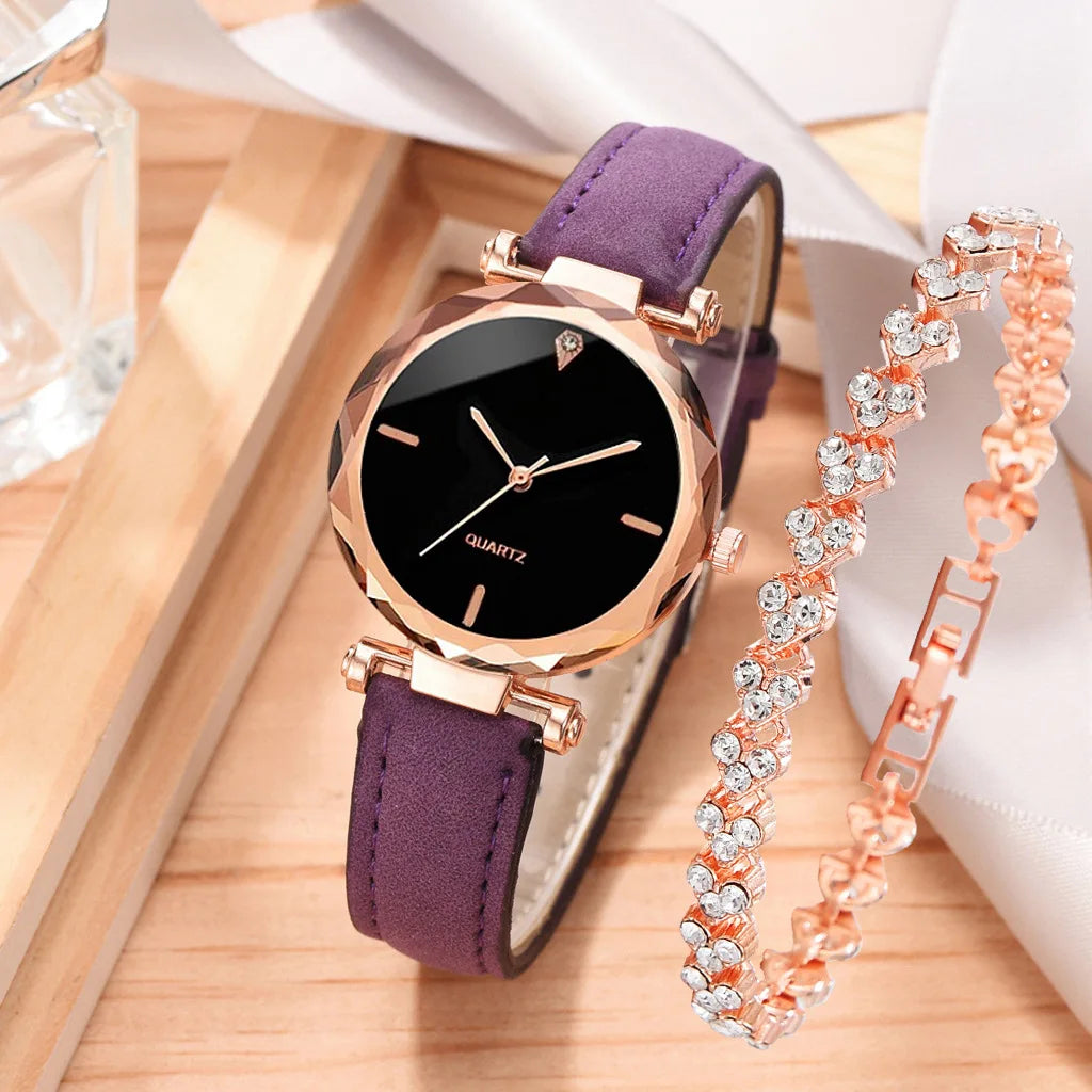 Luxus Uhr Damen Armband Strass - Mode Armbanduhr Weiblich Casual Damen Uhren - Armband Set Uhr Elegant