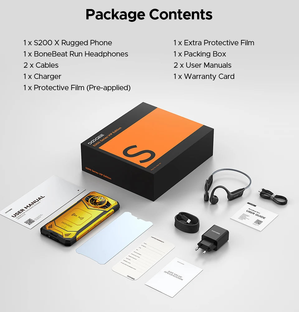 DOOGEE S200 X Gemini AI - 10100 mAh 33W 6,72 Zoll Display