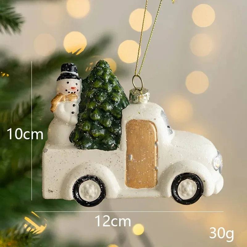 Weihnachtsbaum Anhänger Dekoration 3D Stereo Schneemann Weihnachtsbaum Dekoration Kleiner Anhänger Kranz Weihnachtsdekoration Anhänger
