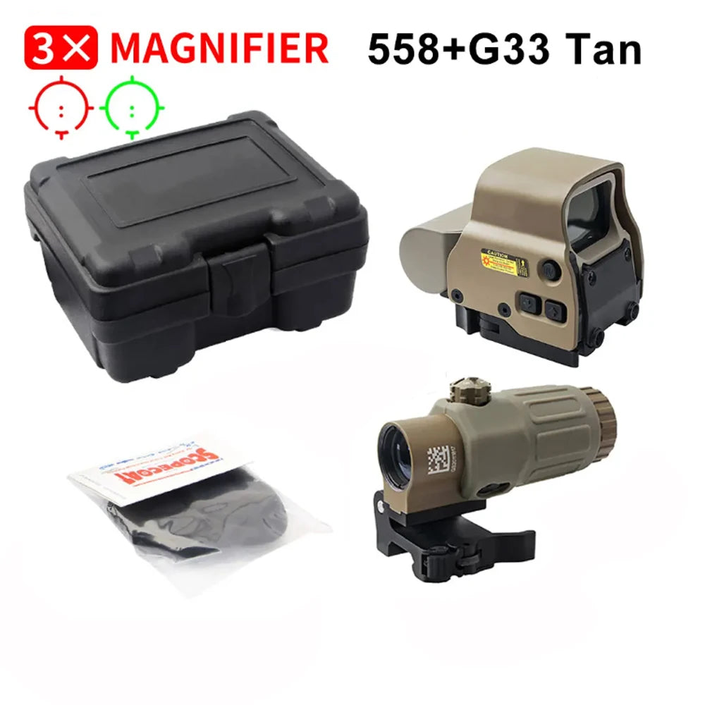 Bestsight 558+G33 Holografisch Reflexvisier - Rotpunkt 3XQD