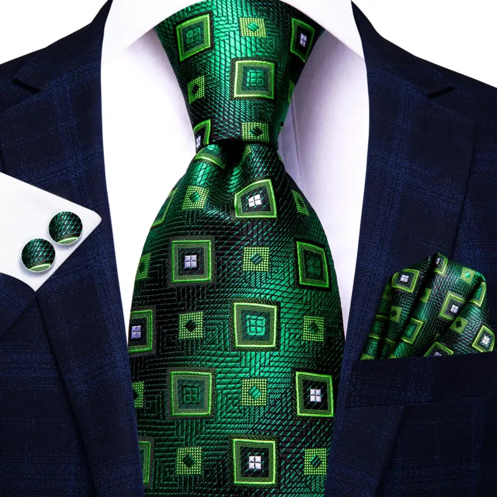 Hi-Tie Seiden-Herren-Krawatten-Set Blumenmuster Gelb Gold Krawatten und Taschentücher Manschettenknöpfe-Set Herren-Hochzeits-Party-Anzug-Mode-Halskrawatte C-3053