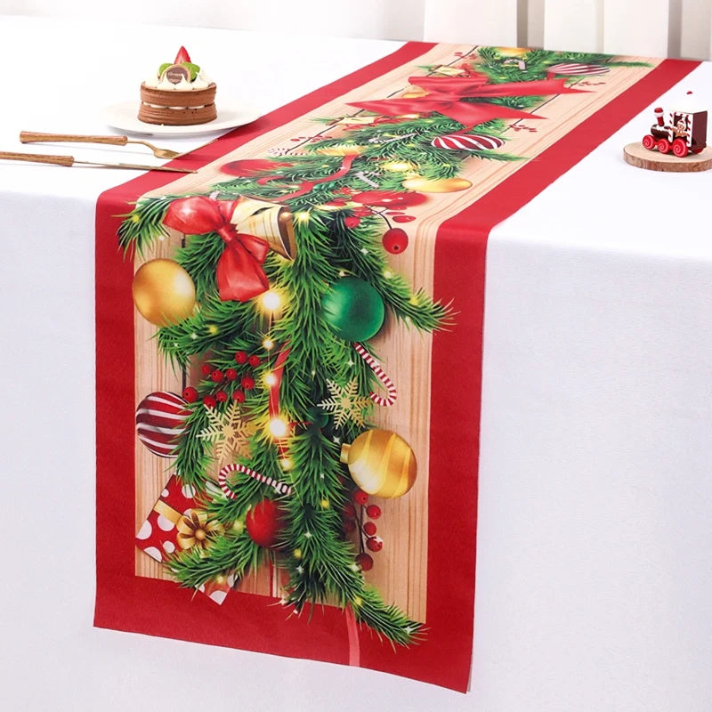 SantaHome Tischläufer Weihnachtszauber - Maße 30x180 cm, Baumwolle