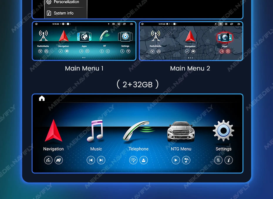 Mercedes Autoradio 2025: Android Screen Media Host - A-Klasse W176/GLA X156/CLA C117 DSP Wireless CarPlay Collection