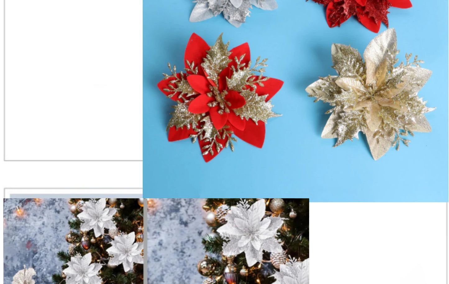 FestivaDecor DekoSet Weihnachtsdeko - 12/24/36 Kunststoff