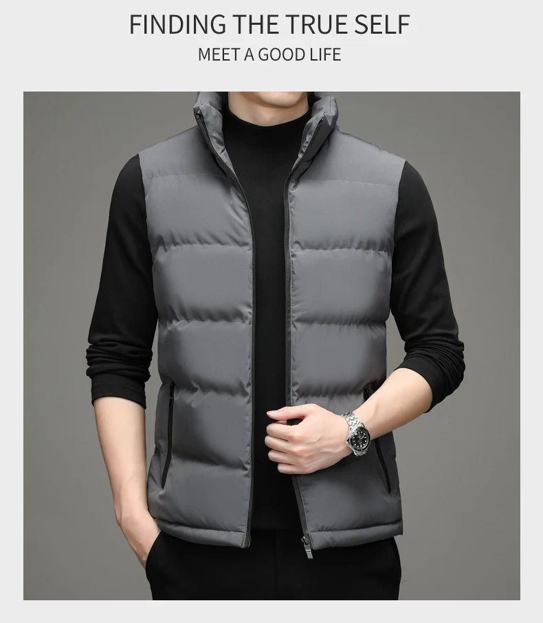 CN Fujian Daunenweste Standkragen Winddicht - Füllung Daunen/Baumwolle, Größe M, Wärmeleistung Hoch