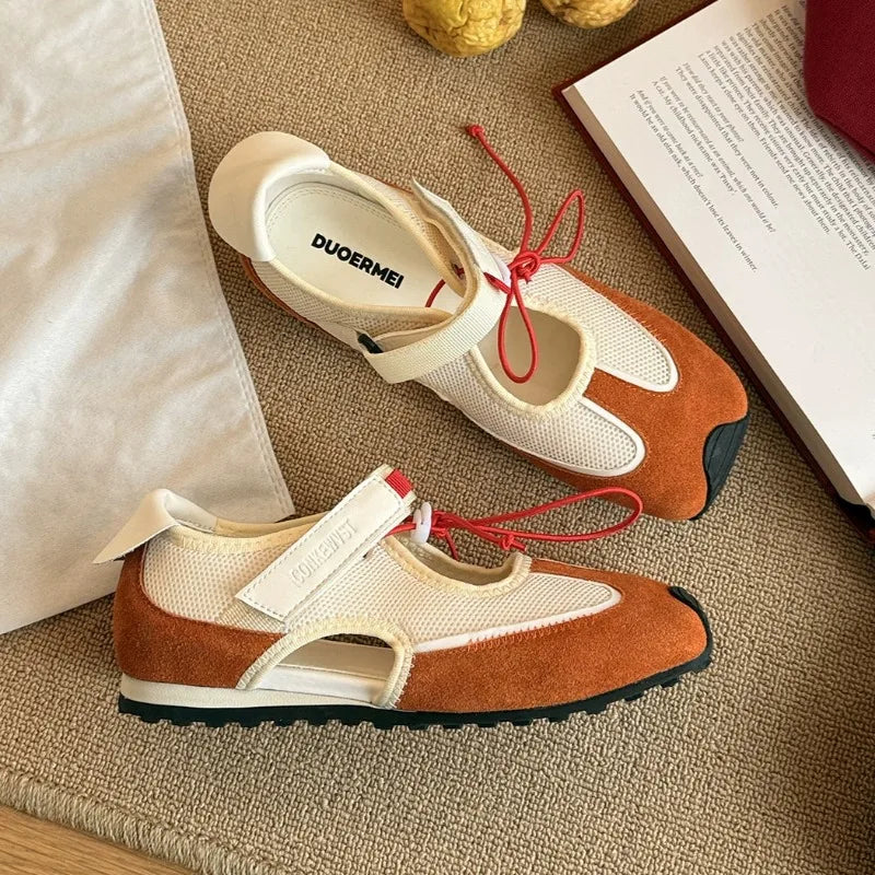 Women Sneakers Casual Mesh Flat Sandals Sport Shoes Woman 2025 Trend Summer Running Comfort Loafers Hiking Sandalias De Mujer