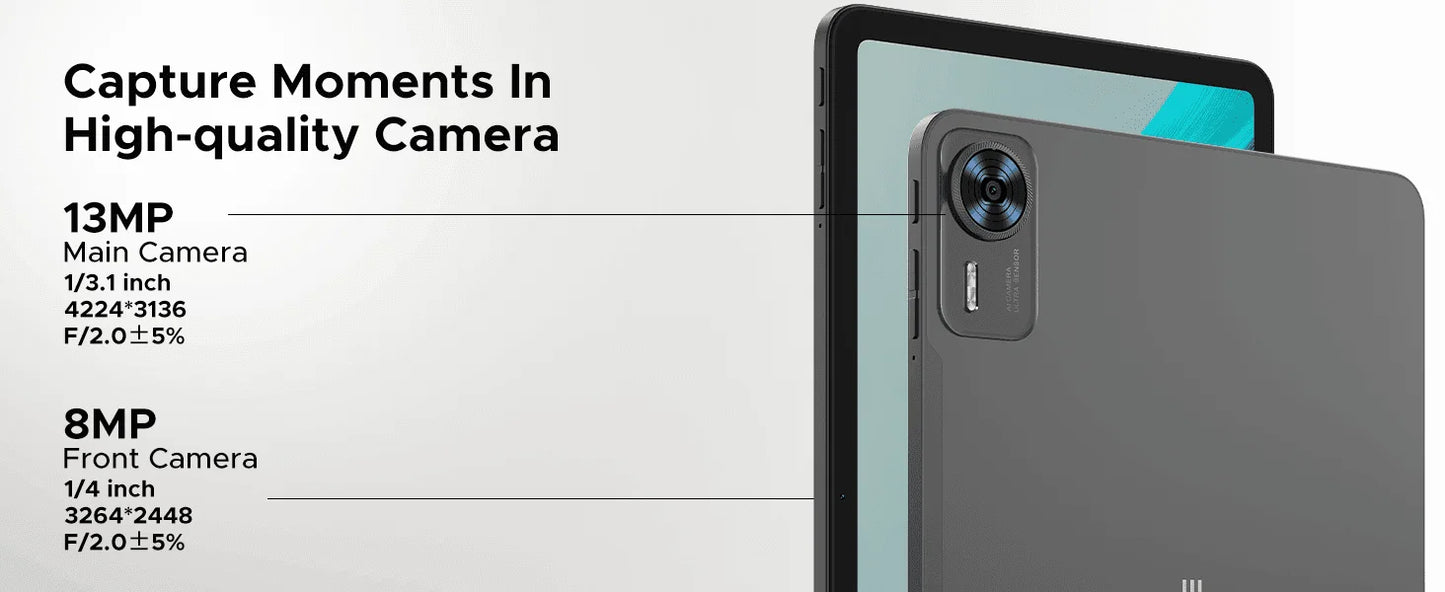 DOOGEE T36 Android 15 Tablet - 32 GB RAM, 2,2 GHz Octa-Core, 12 Zoll Display