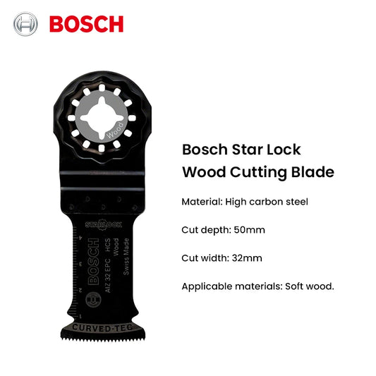 Bosch Starlock Oscillating Saw Blade HCS Plunge Saw Blade AIZ 32 EPC Softwood Multitool Saw Blades for GOP12V-28 GOP185-Li