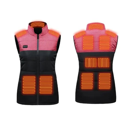 NUOYING Beheizte Weste USB Warmhaltejacke - Kapazität 2600mAh, Leistung 5V 2,0 A, Größe M