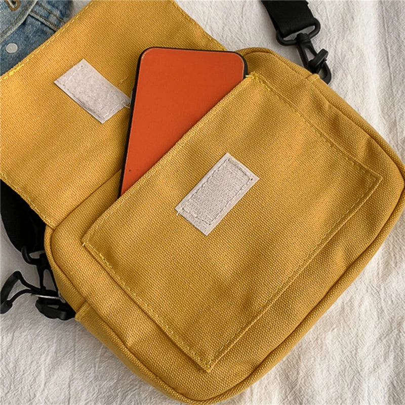 Umhängetasche 2025: Canvas Casual Versatile Fashion - Large Capacity Mobile Phone Coin Purse Women Collection