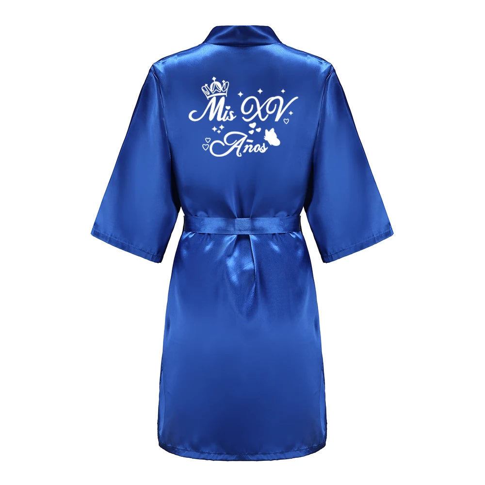 Velenta Quinceanera-Robe Größe M Knie-Länge Polyester