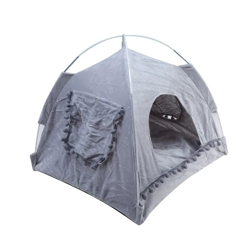 Premium Katzenzelt Bett Komfort - Plüsch 40x40 cm Bis 8 kg
