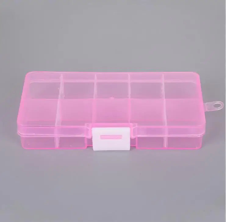 Plastik Schmuck Boxen Plastik Werkzeug Box Verstellbar Handwerk Organizer Lagerung Perlen Armband Schmuck Boxen Verpackung Großhandel