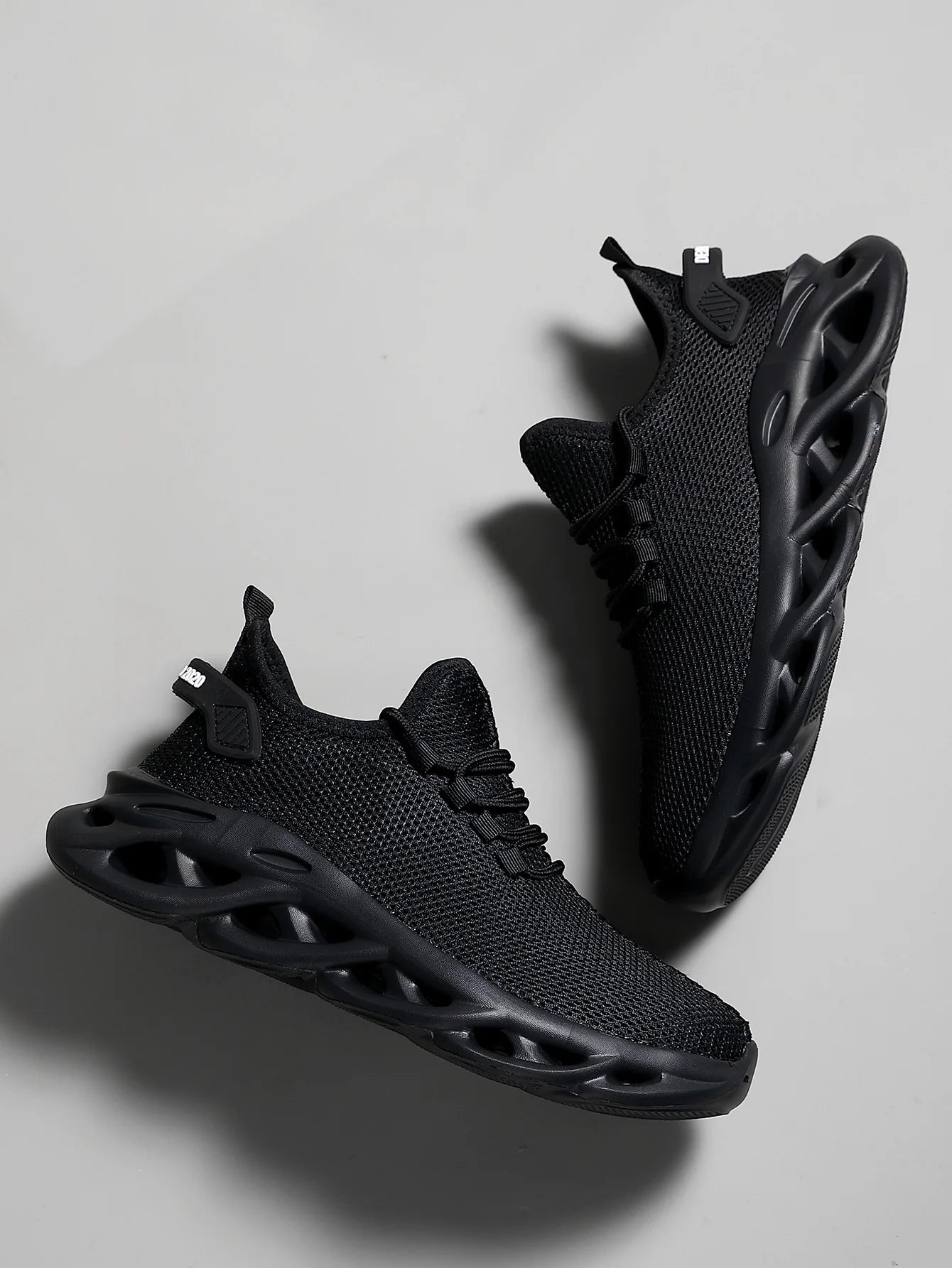Herren-Laufschuhe 2025: EALSQN Männer Sport Laufen Schwarz Jogging Schuhe Lässige Sneaker Braun Outdoor Atmungsaktiv Mesh Frauen Leicht Stoßdämpfung Schwarz Tennis Kollektion