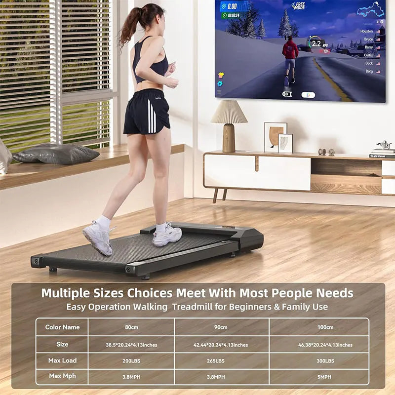 Superun Walking Pad Laufband 2.2HP - 2-in-1 Portabel Under-Desk Heimtrainer für Büro & Zuhause
