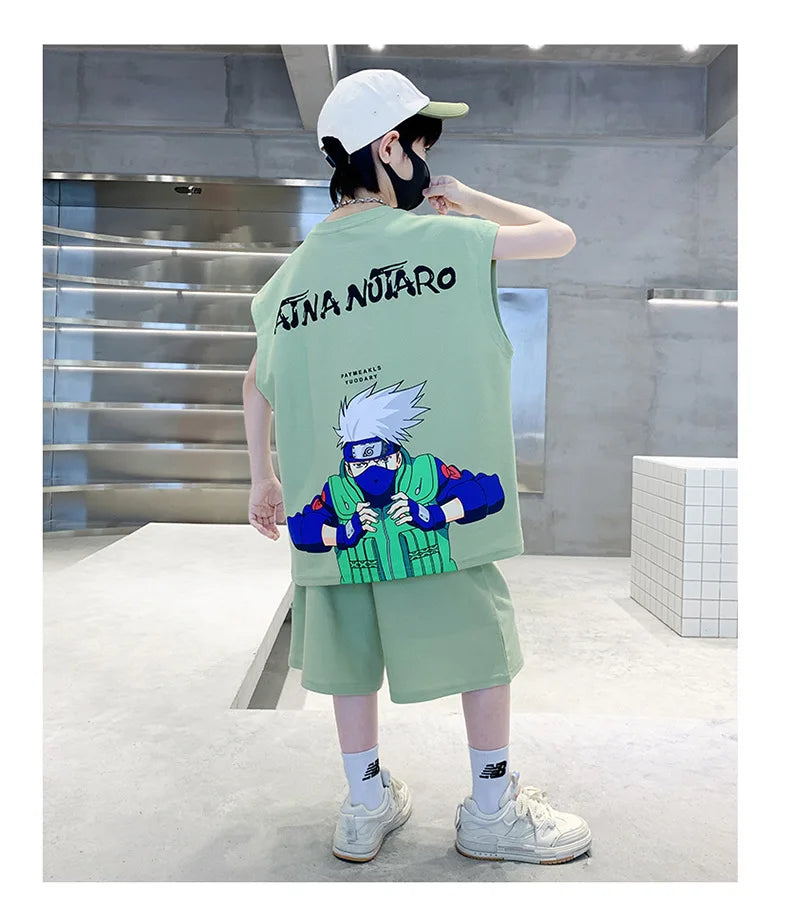 Jungen-Sportset 2025: Tank-Top & Shorts - Performance Athletic Collection