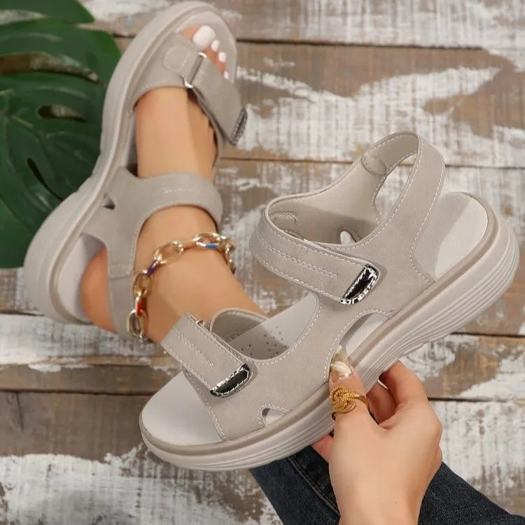 Sommer Keil Sandalen Für Frauen 2025 Neu Mode Rutschfest Strand Schuhe Frau Leicht Casual Platform Plus Size Sandalen Frauen