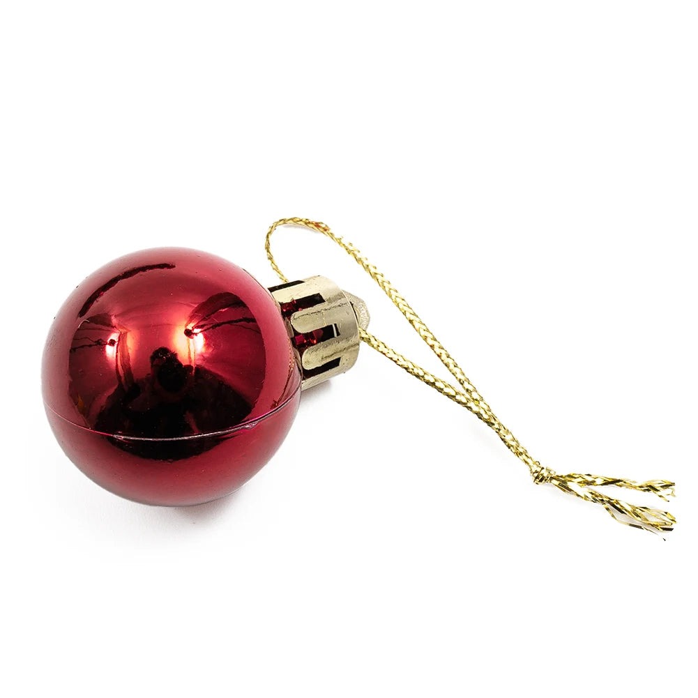 Choice Christbaumkugeln Kunststoff - 24 Stück, Ø3 cm