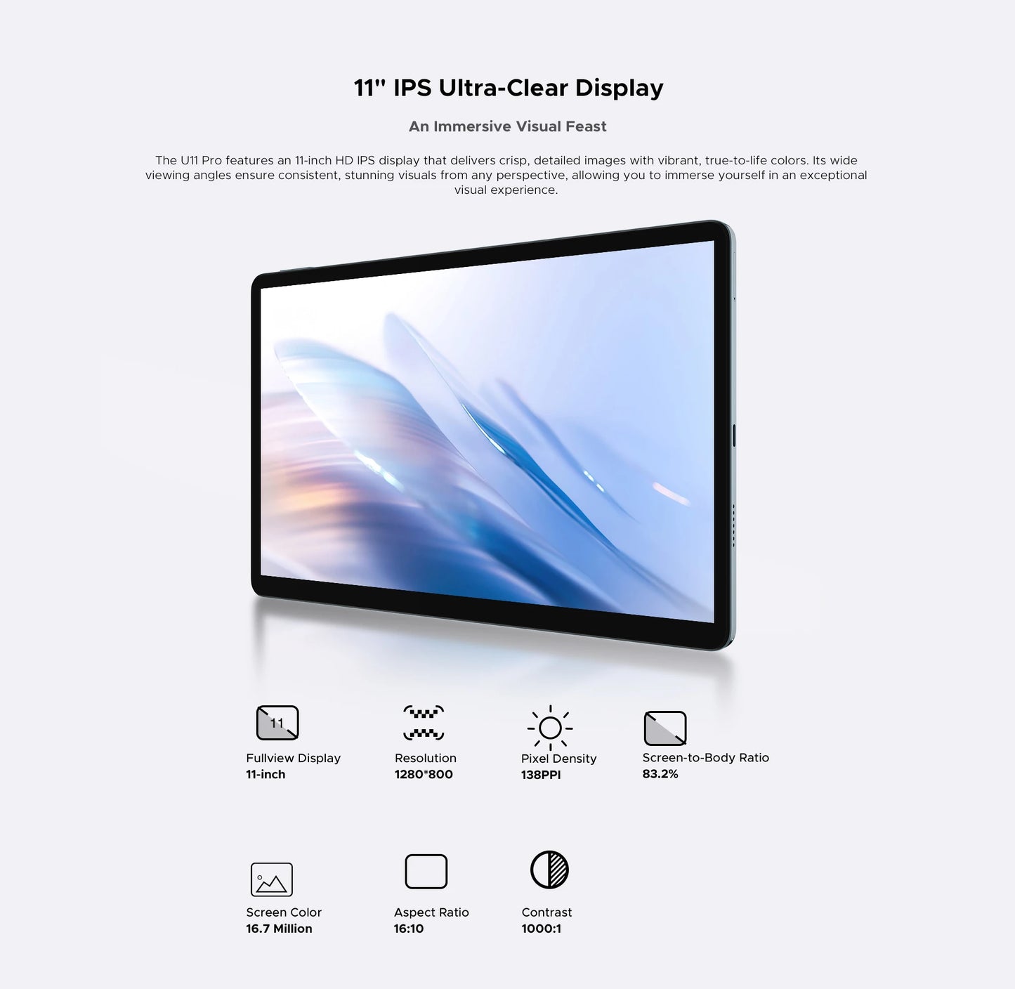 DOOGEE U11 Pro Android 15 - 8580mAh Akku, 256GB Speicher, 11Zoll