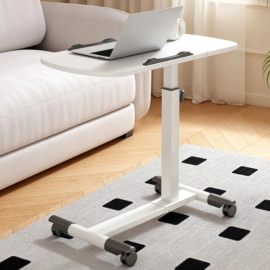 Reglable Über-Bett-Tisch mit verstellbarer Höhe, kippender Oberfläche, Rädern, rollendem Stehendem Laptop-Desk