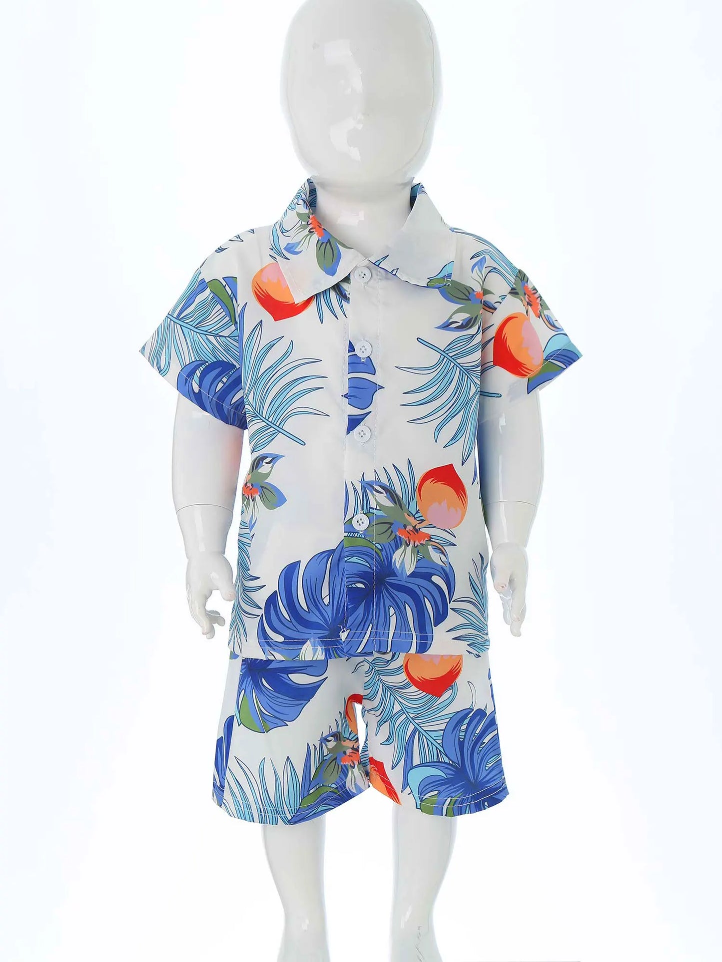 Jungen-Sommer-Set 2025: Hawaii-Hemd & Shorts - Premium Vacation Collection