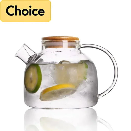 Borosil Teekanne Transparent Hitzebeständig - 1,8L Glas