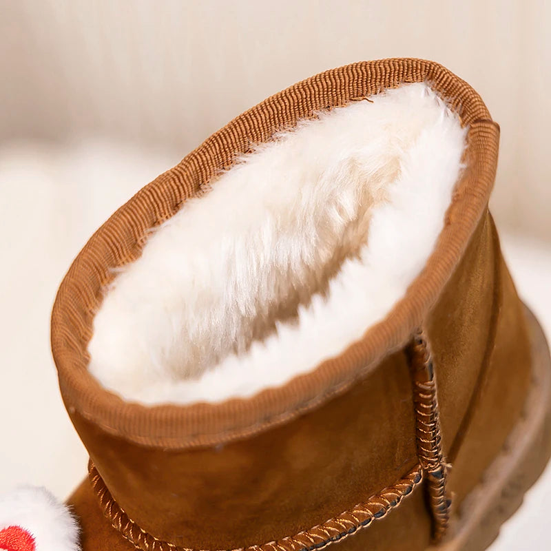 Kinder Winter Stiefel für Jungen Outdoor Neue Mädchen Schnee Stiefel Niedlichen Cartoon Mode Kausalen Kinder Outdoor Plüsch Stiefel Warme Vielseitig