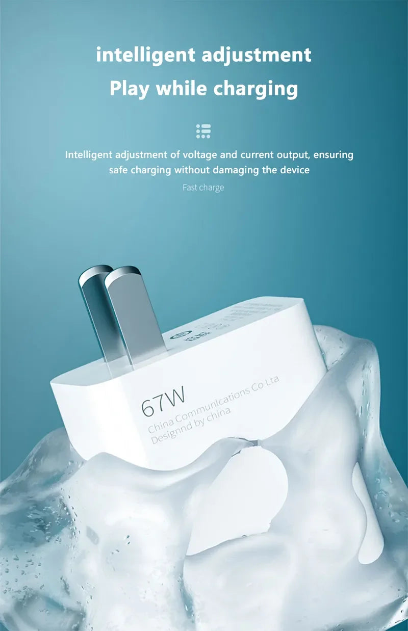 Xiaomi 67W Schnellladegerät - 65W Ausgang, USB-C, Kompakte Maße