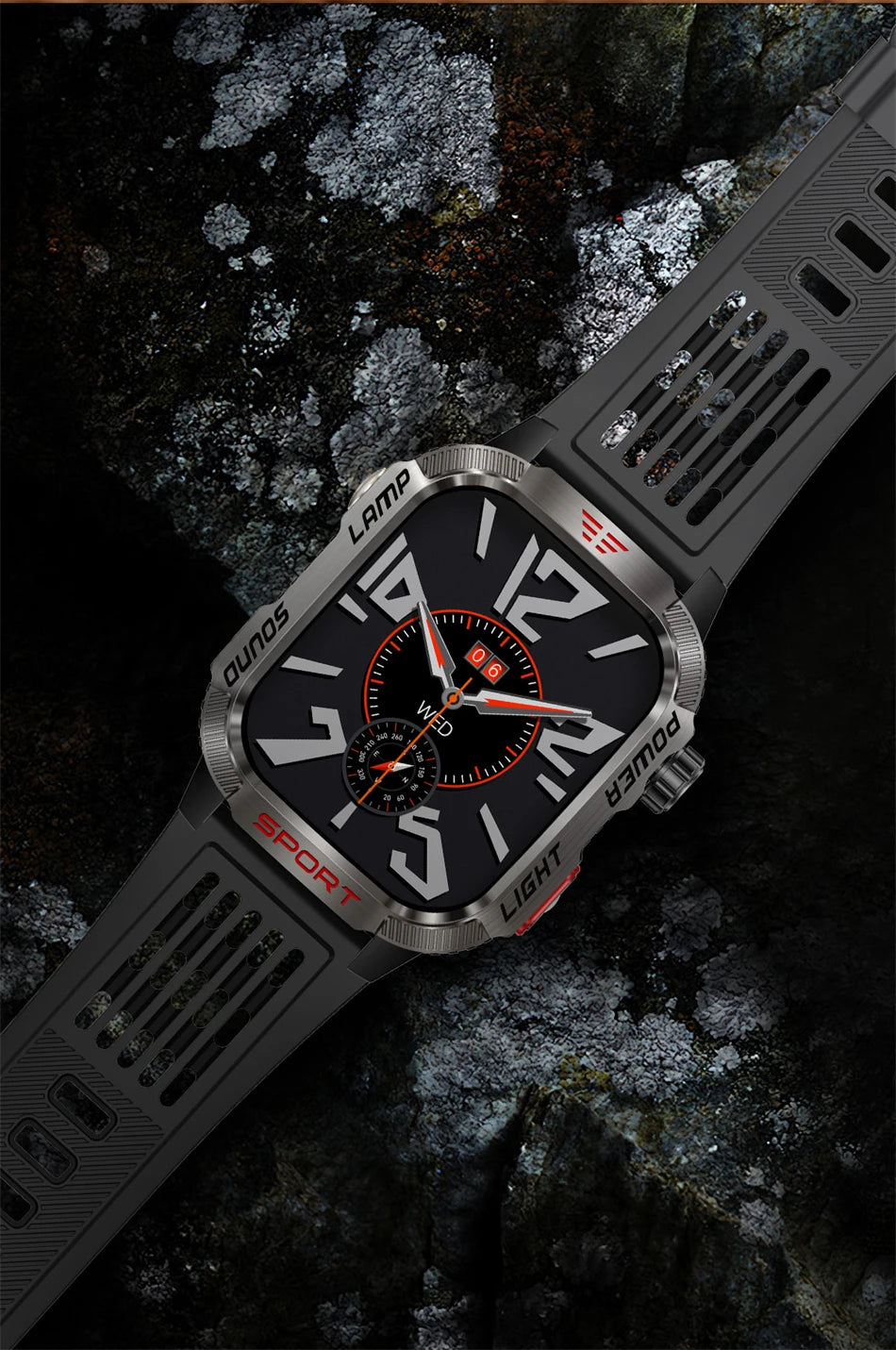 Smartwatch 2025: Outdoor-Military GPS-Sports - Flashlight Compass Collection