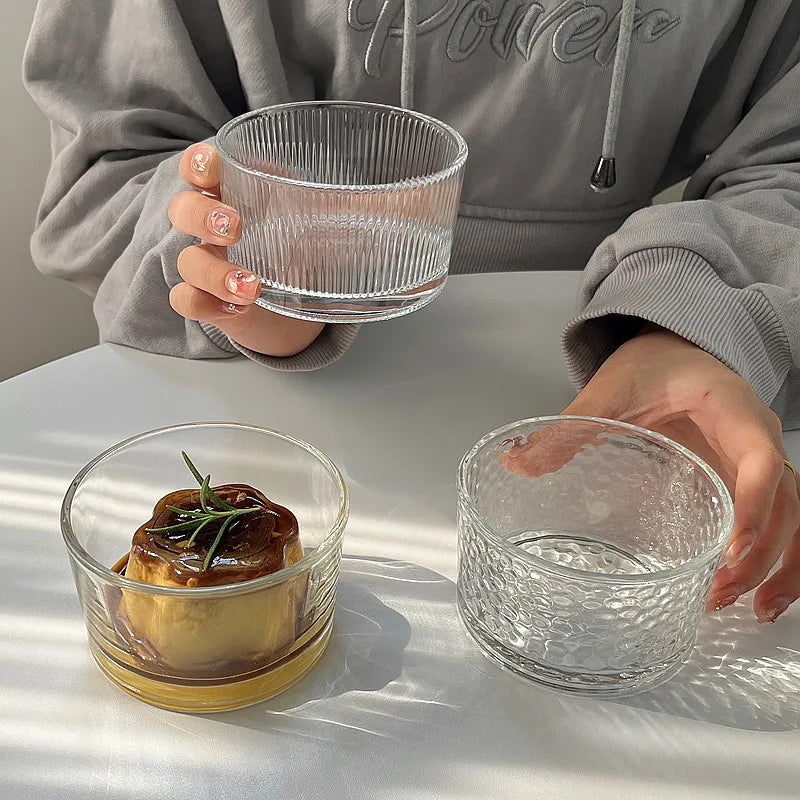 YWDL Mini Glas Schalen Set Eco Freundlich - 2/4 Stk 250ml