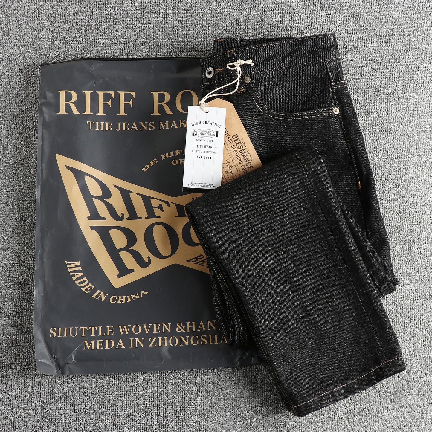 Heavy May Khaki Vintage Jeans - Größe M-XL, Länge 32