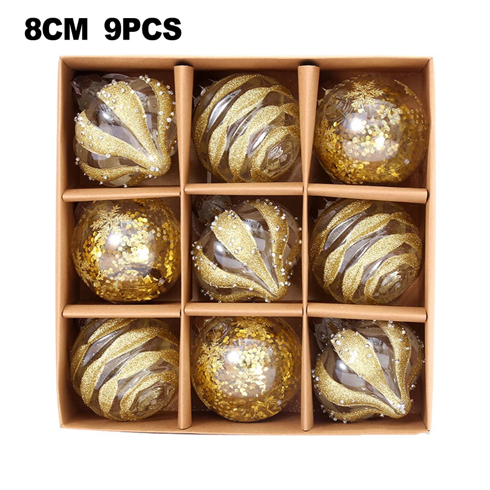 Choice Weihnachtskugeln Bruchsicher - Inhalt 9 Stk, Durchmesser 6 cm