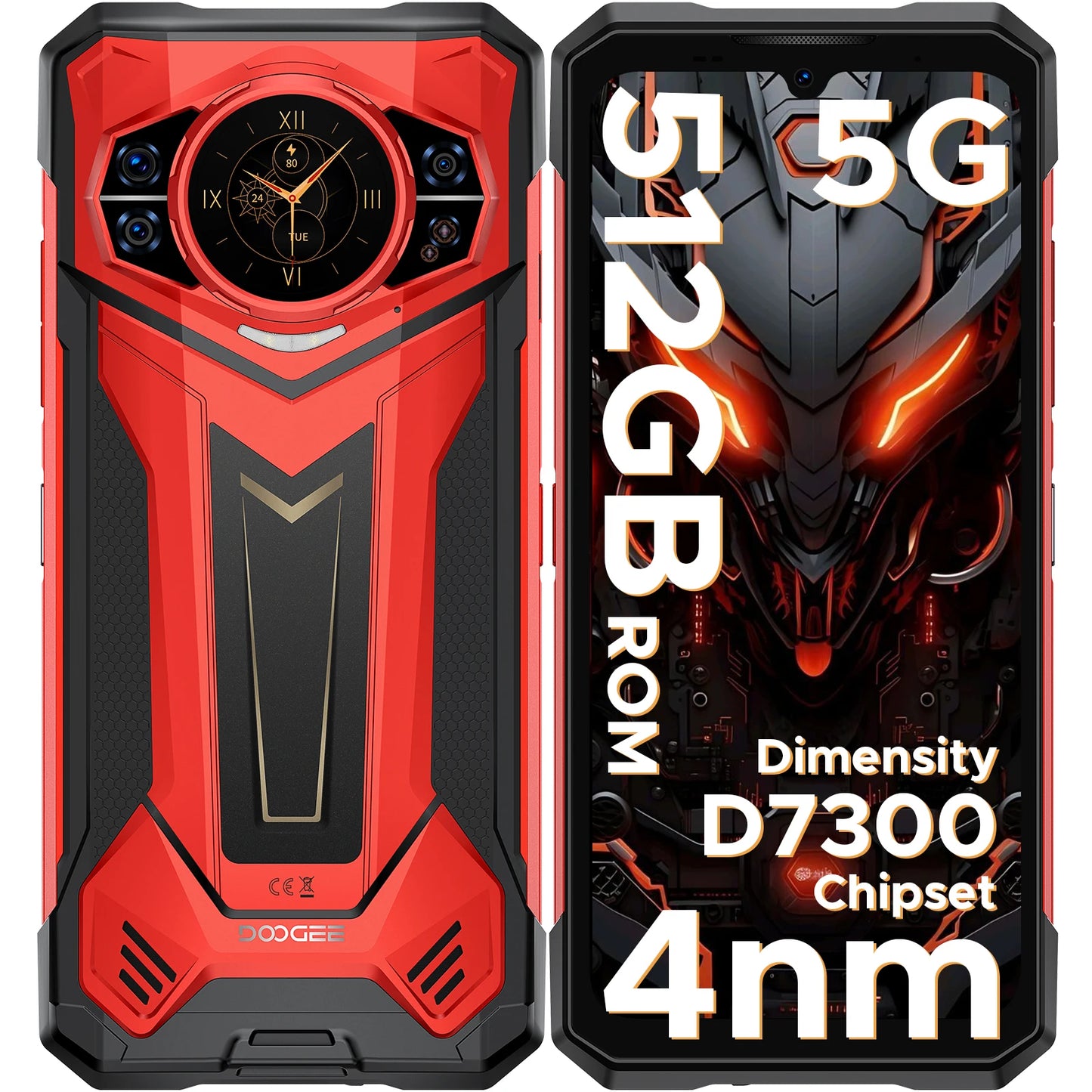 DOOGEE S200 Plus AI Outdoor-Smartphone - 11000mAh Akku 66W 6,72 Zoll