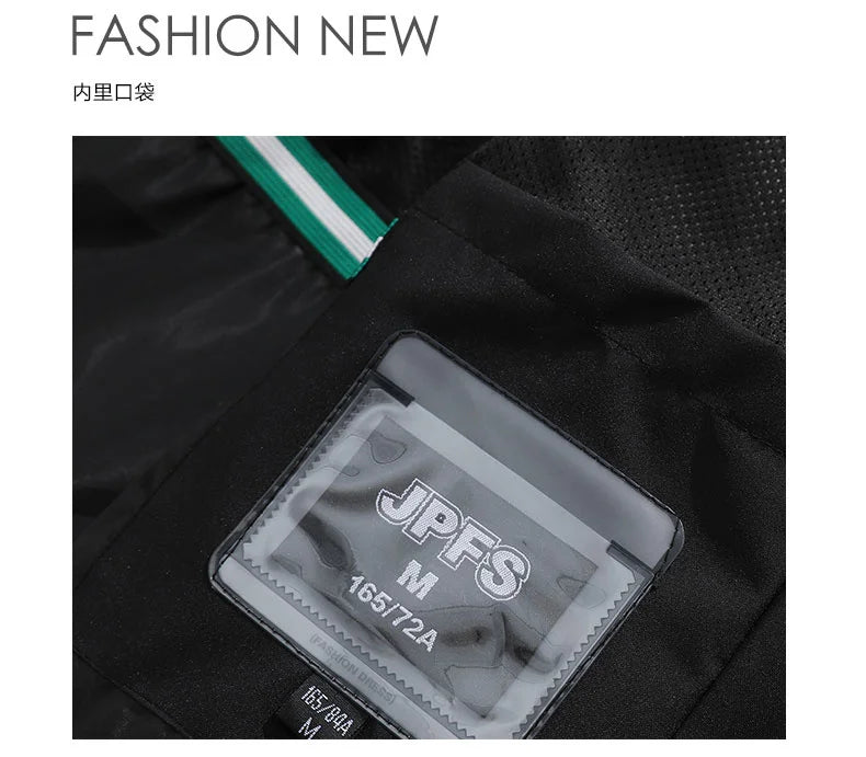 OutdoorPro Jacke wasserdicht - 8XL Kapuze PES winddicht