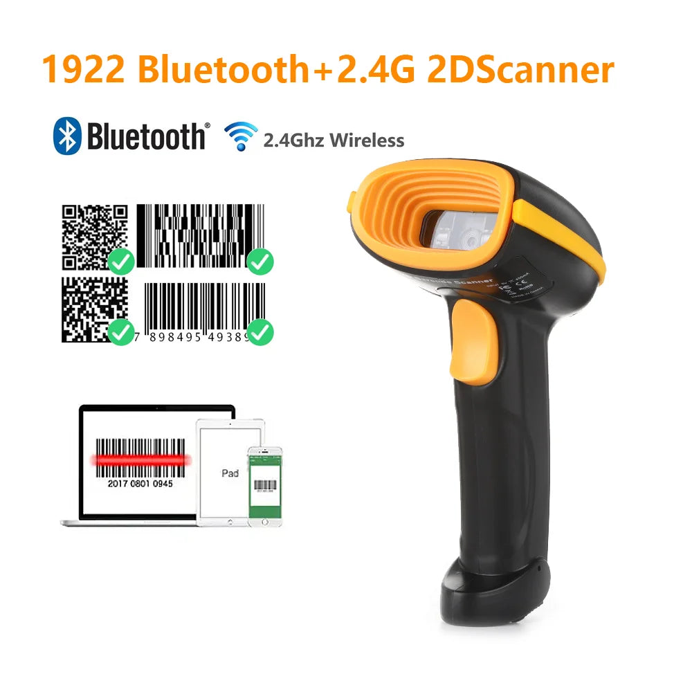 CHIYI Scanner 1D 2D Handheld Bluetooth - 300x300 100Hz A6