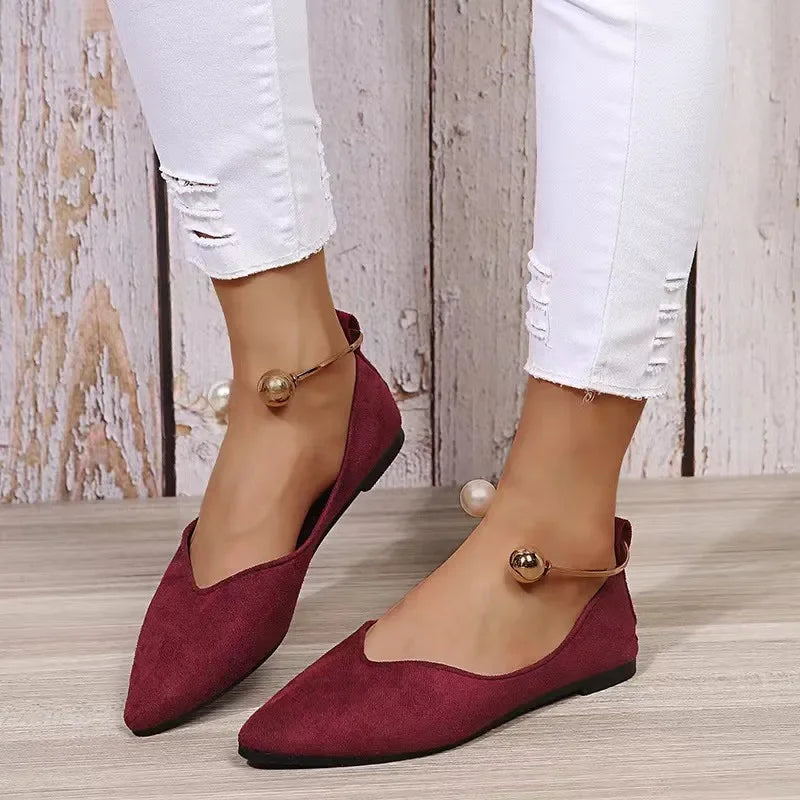 Frauen Flats Neue Schuhe Klassische Einfache Farbe Runde Zehen Frauen Loafer Herbst Casual Einfache Farbe Sehr Flache Mund Schuhe Für Frauen