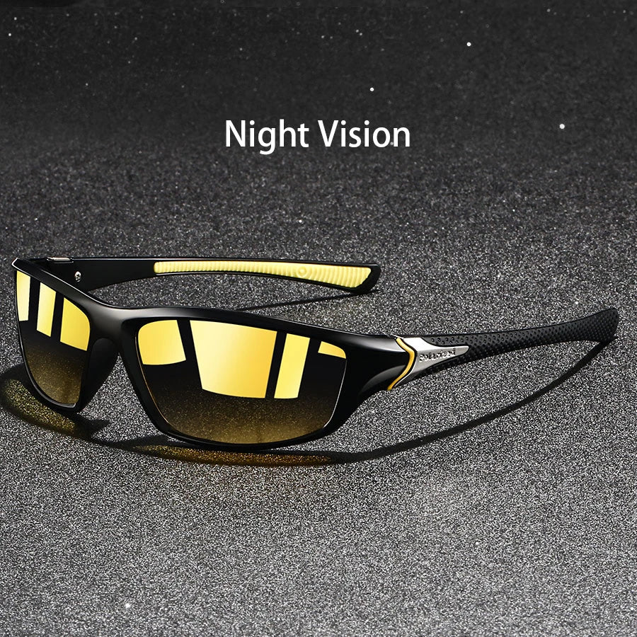 Photochromic Polarized Sports Vintage Sunglasses Men Women Fishing Cycling Driving Mountaineering Chameleon Sun Glasses UV400