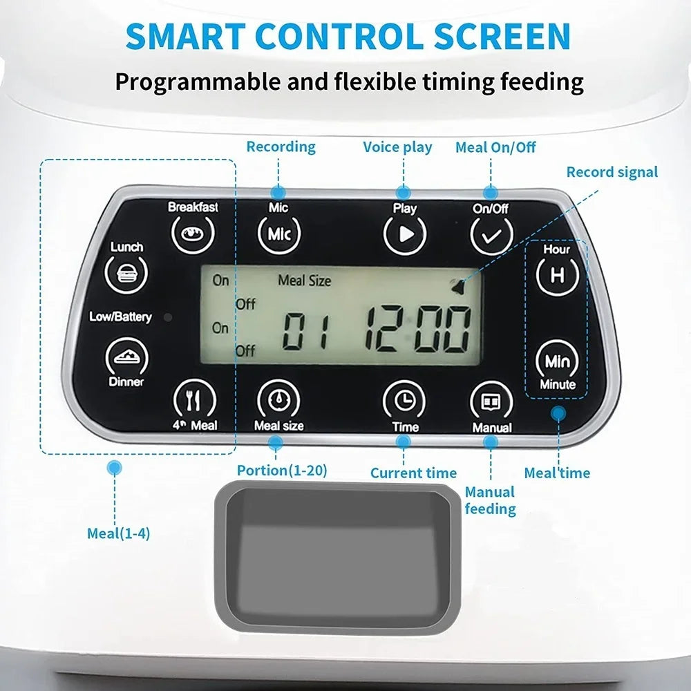 Haustier-Futterstation 2025: 3.5L Automatic Dog-Cat - Smart Feeders Collection