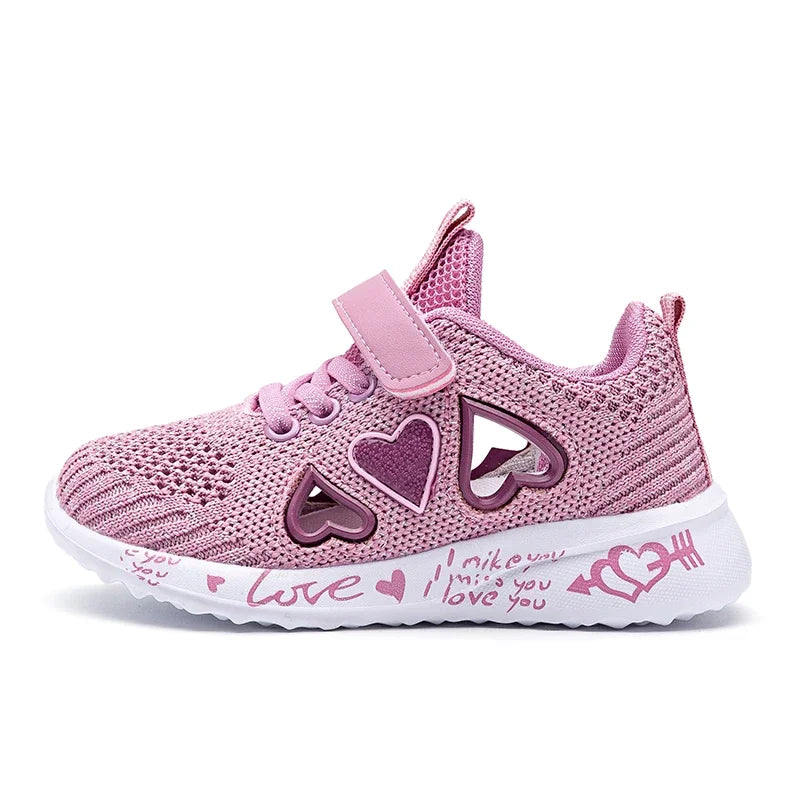Mädchen Casual Schuhe 2025 - Leicht Mesh Sneakers Kinder Sommer - Frühling Herbst Tenis Süß Sport Cartoon Weiblich Laufen Socken Schuhe