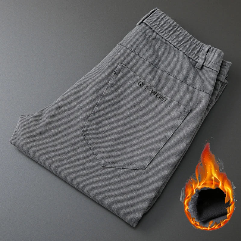 Pantaloni CN Warmfleece - Talie elastică din bumbac, model standard