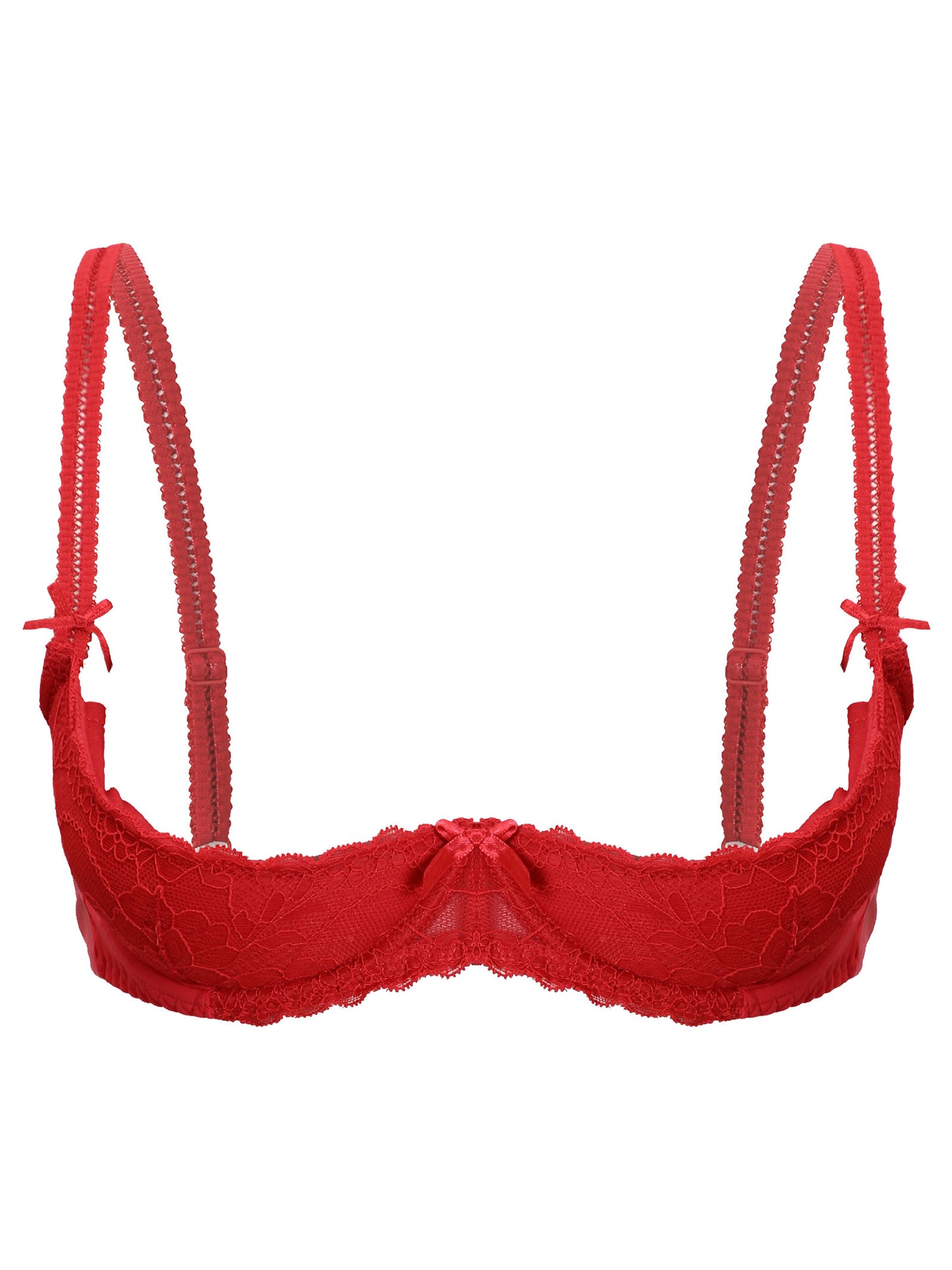 Sutien elegant pentru femei, cu 1/2 cupă, cu întăritură, push-up, dantelă, cu căptușeală, bandană, bretele reglabile, lenjerie intimă, spate cu cârlig, bustieră