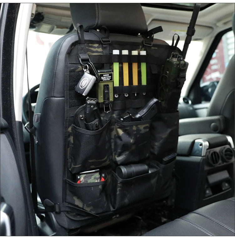Car Organizer Seat Back Storage Bag Multifunction Camo Hanging Bags Car Stowing Tidying Pocket  Interior Accessories 1 Piece