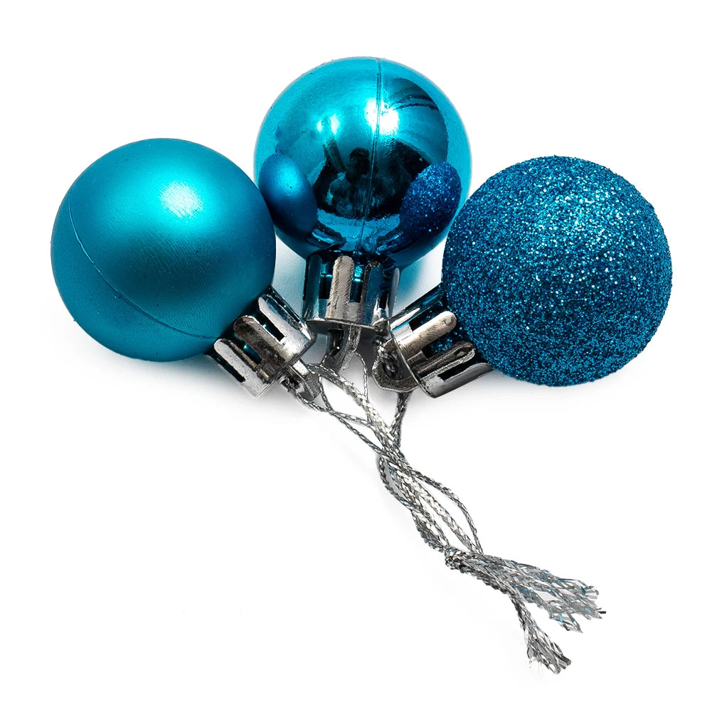 Choice Christbaumkugeln Kunststoff - 24 Stück, Ø3 cm