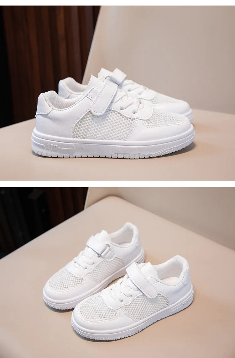 Kleine Weiße Schuhe für Studenten, Weiche Sohlen, Kinder-Brett-Schuhe, Kinder-Schuhe, Rutschfeste Casual-Schuhe für Jungen und Frauen