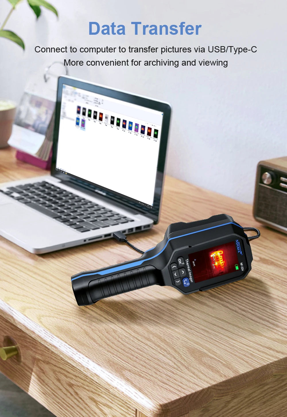 NOYAFA Infrarot Wärmebildkamera 120x90 Thermal Imaging Camera NF-524 Thermal Imager Pipeline Leak Automotive Inspect Tools