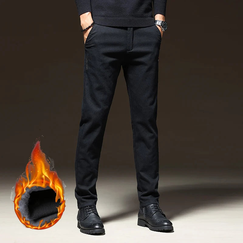 Pantaloni CN Warmfleece - Talie elastică din bumbac, model standard