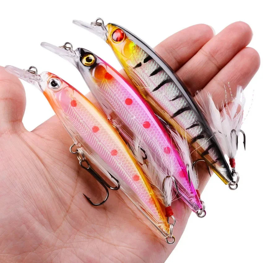 AOracle Laser Minnow Schwimmköder - 11cm 13g 0.6-1.8m
