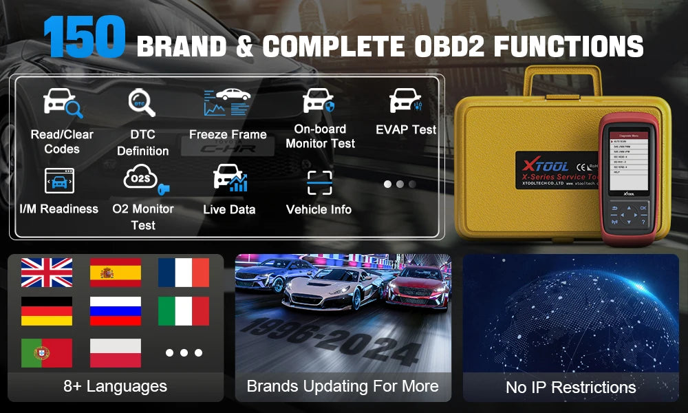 XTOOL X100 Pro2 OBD2 Scanner 2025 - Professional Key Programmer EEPROM Adapter - Auto Diagnosegerät Lifetime Update