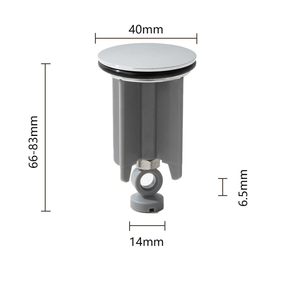 Universal Abflussstopfen Praktisch - Kupfer-ABS Ø40mm